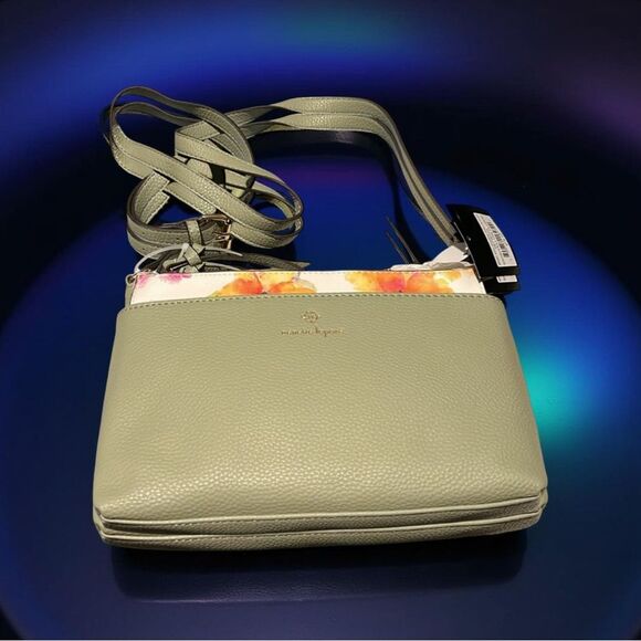 Nanette Lepore Green Crossbody Bag with Minimalist Design - Picture 1 of 7